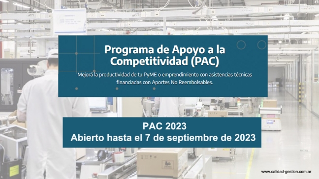 Programa de Apoyo a la Competitividad (PAC) 2023